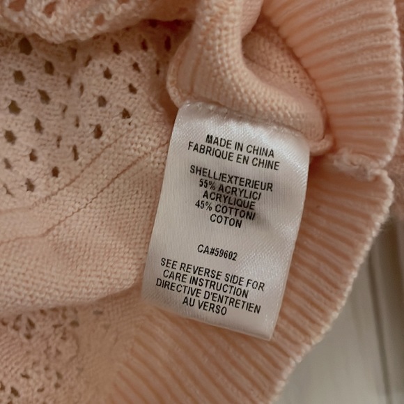 Pink Cardigan with Lace Detail - Picture 4 of 5